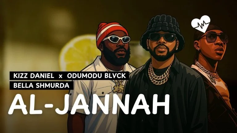 Cover Art For Al-Jannah Lyrics by Kizz Daniel Ft Odumodublvck & Bella Shmurda