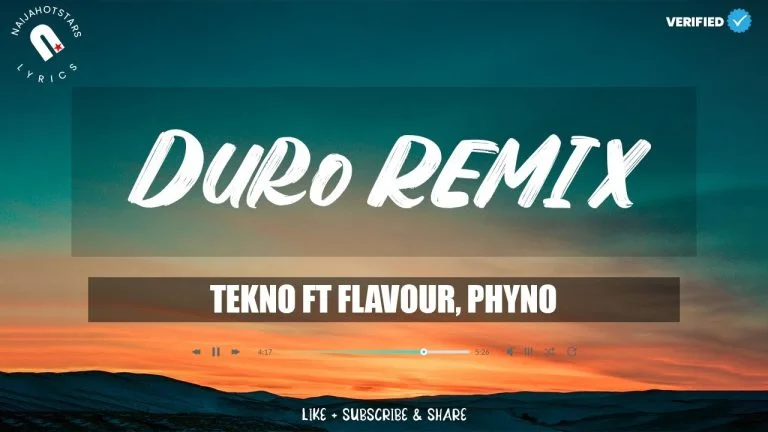 Cover Art For Duro (Remix) Lyrics by Tekno Feat. Flavour & Phyno